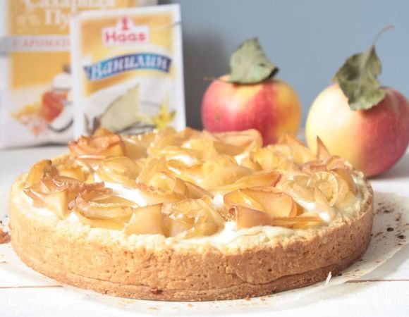 Пирог с яблочными розами Пирог с яблочными розами