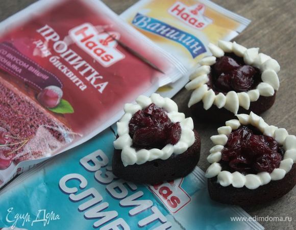 Мини-пирожные «Черный лес» Мини-пирожные «Черный лес»