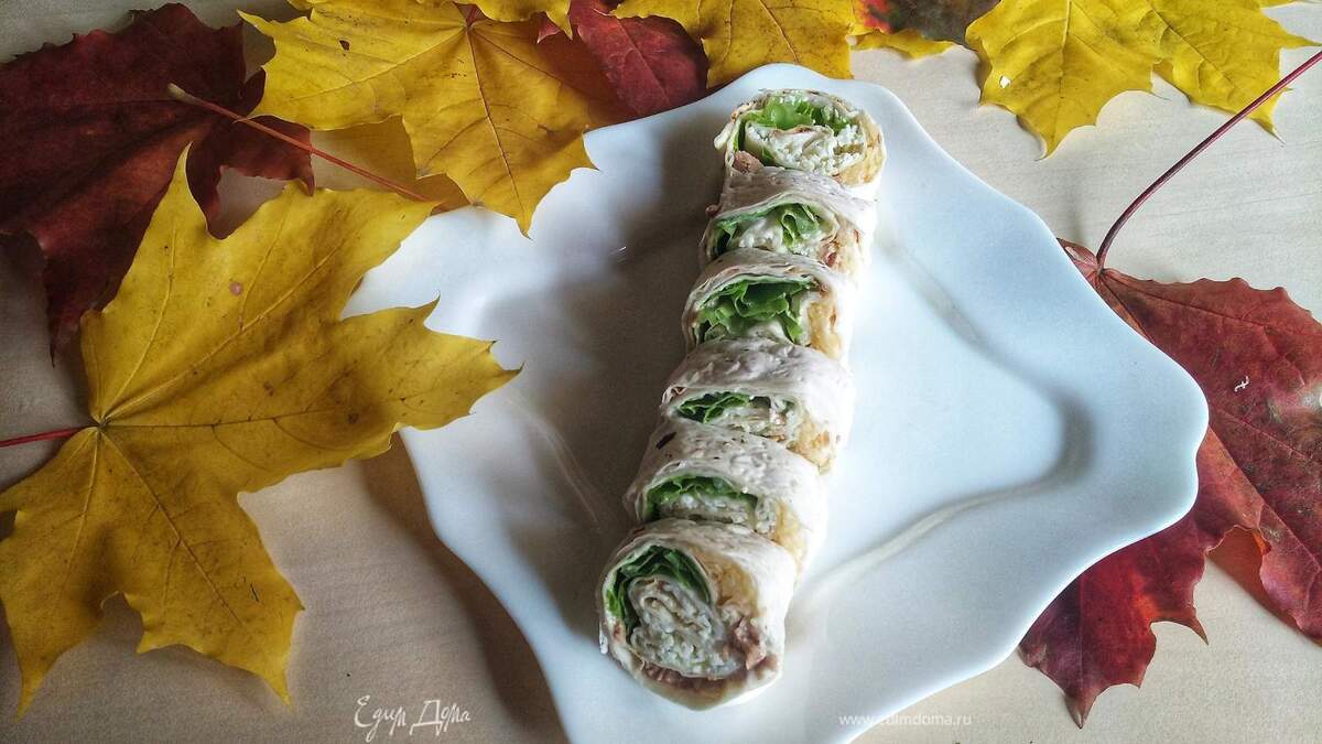 Ролл с печенью трески