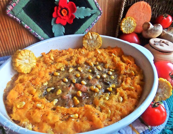 Картофельно-рыбная запеканка под соусом «Бешамель» Картофельно-рыбная запеканка под соусом «Бешамель»