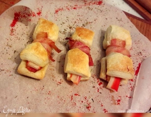 Закуска с крабом в тесте Закуска с крабом в тесте