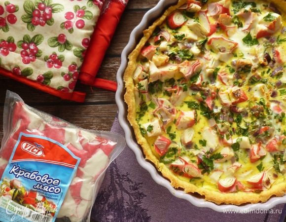 Крабовый киш Крабовый киш