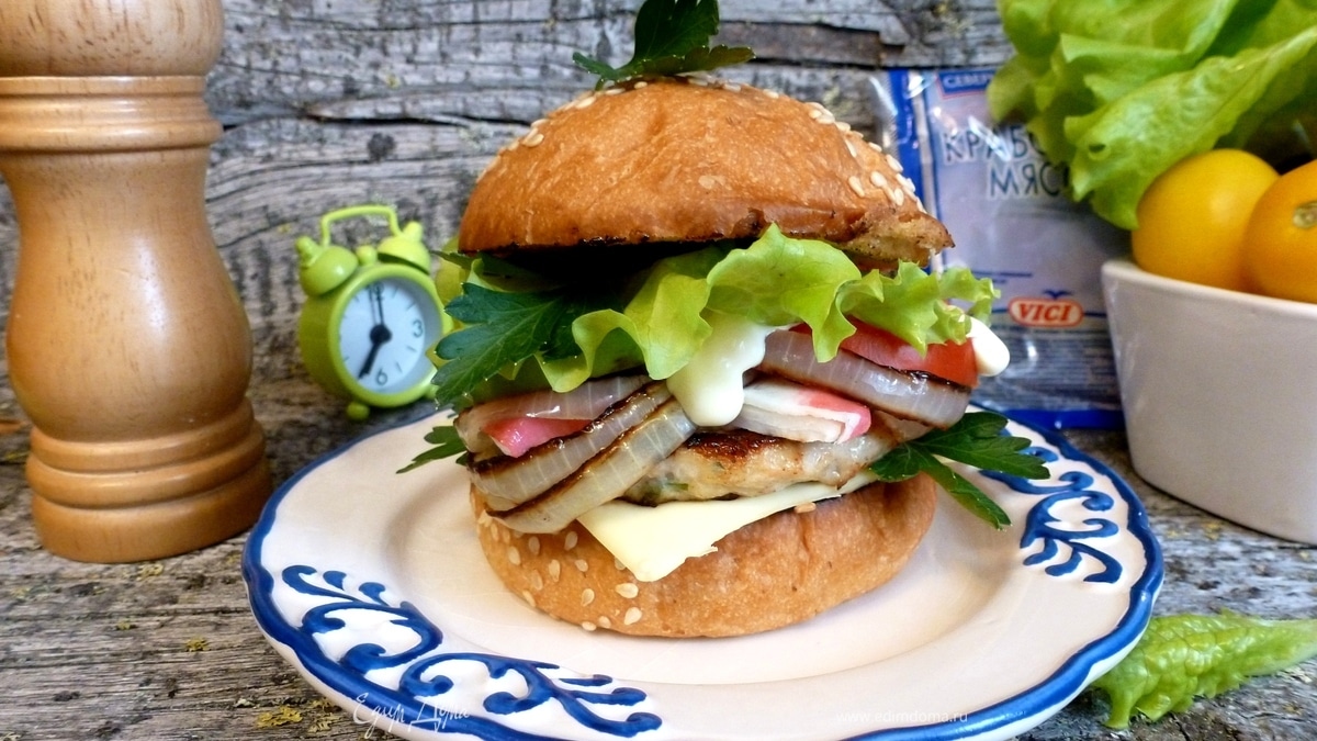 Бургер «Крабовый Луи»