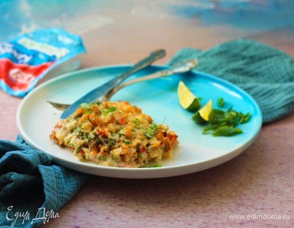 Лосось в крабовой шубке