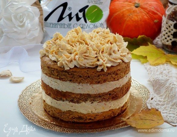 Творожный торт с отрубями без сахара