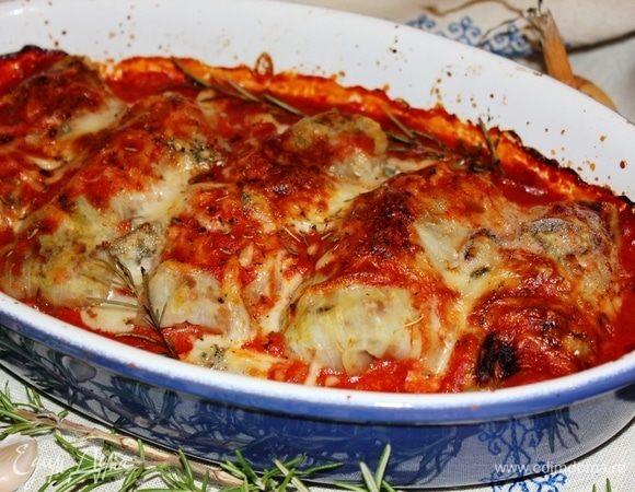 Голубцы с отрубями, гречей и горгонзолой Голубцы с отрубями, гречей и горгонзолой