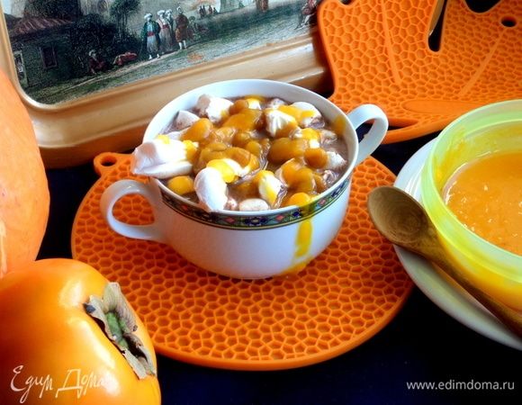 Горячий шоколад под тыквенным соусом Горячий шоколад под тыквенным соусом