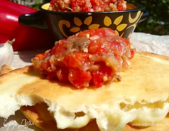 Печеная икра из баклажанов