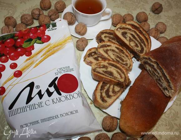 Рулеты с отрубями и орехово-лимонной начинкой Рулеты с отрубями и орехово-лимонной начинкой