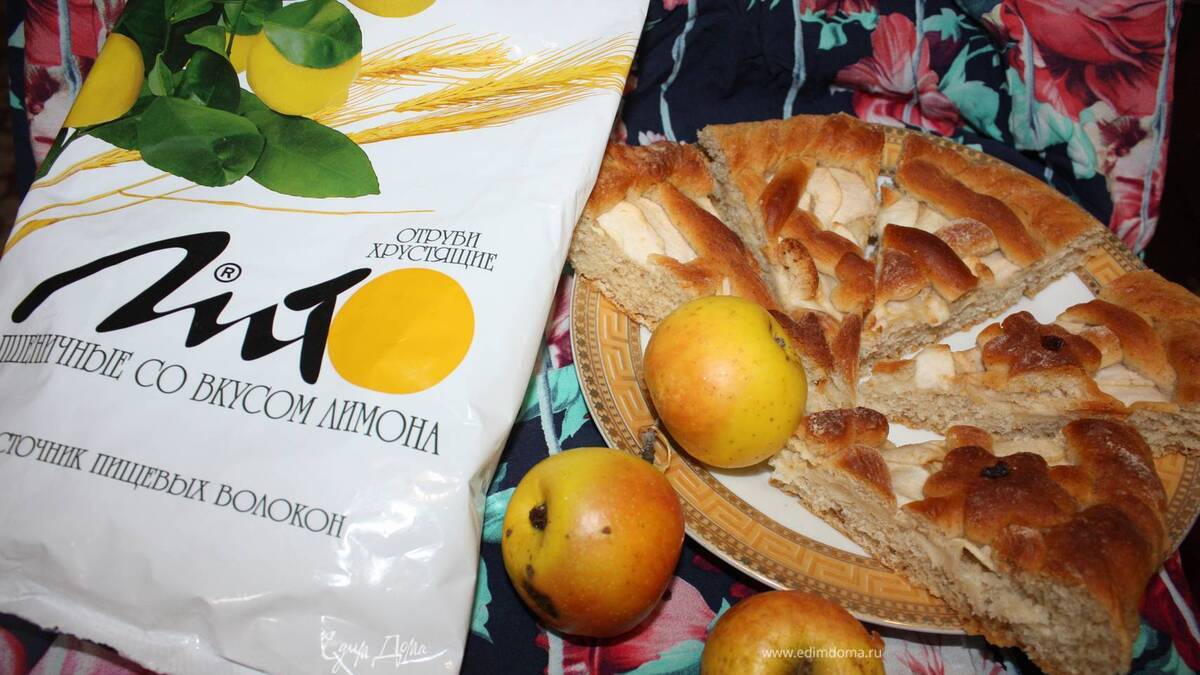 Пирог с яблоками (постный)