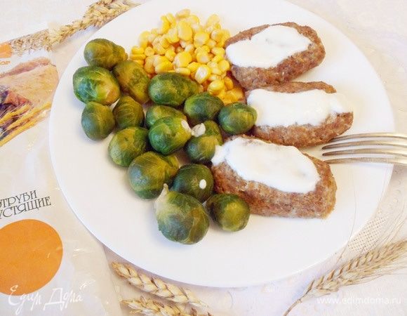 Паровые рыбные котлеты с отрубями