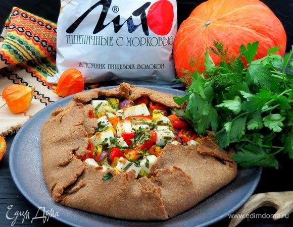Отрубная галета с тыквой и фетой Отрубная галета с тыквой и фетой