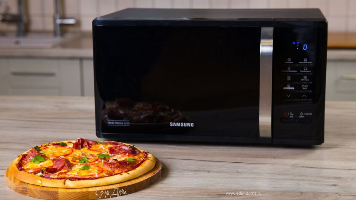 Домашняя пицца в микроволновке Samsung