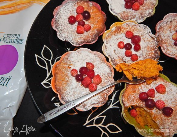 Тыквенные кексы без муки