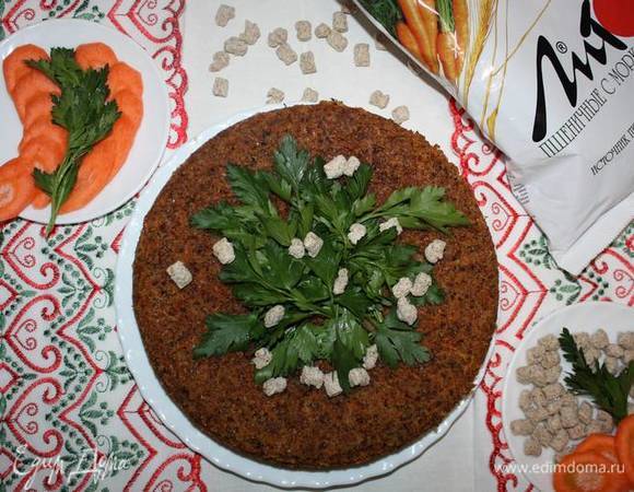 Морковный кекс с отрубями