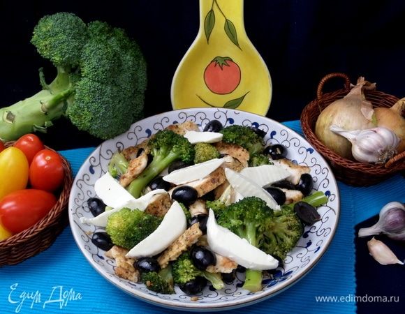 Cалат с курицей и брокколи Cалат с курицей и брокколи
