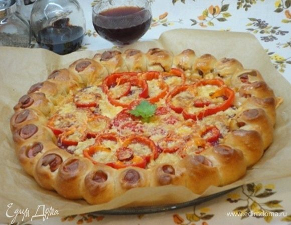 Пицца с сосисками
