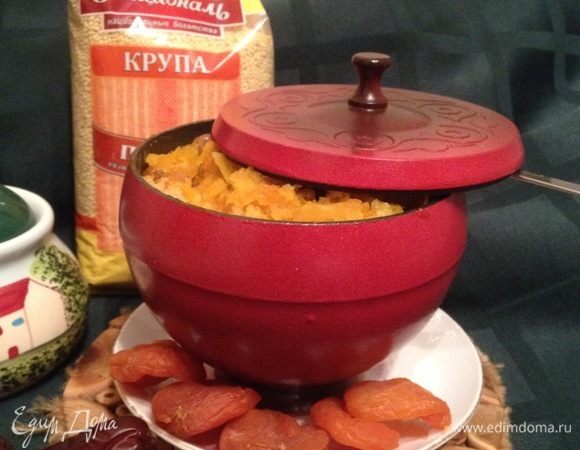 Пшенная каша с тыквой и сухофруктами Пшенная каша с тыквой и сухофруктами