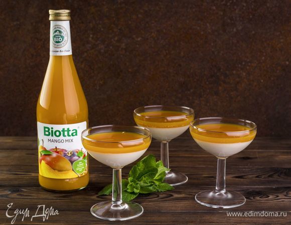 Панна котта с фруктовым желе