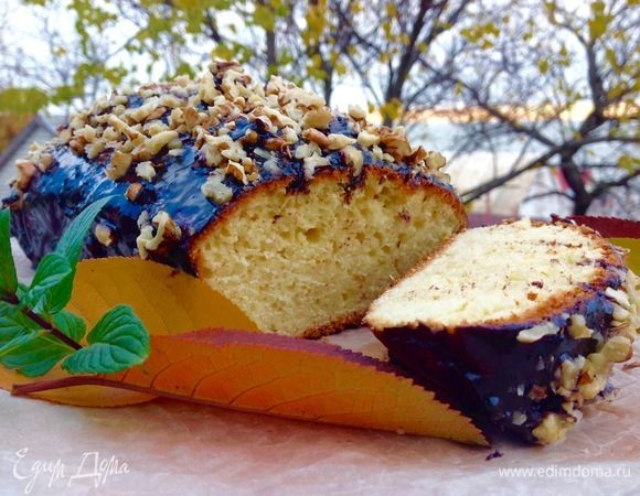 Апельсиновый кекс в шоколадной глазури