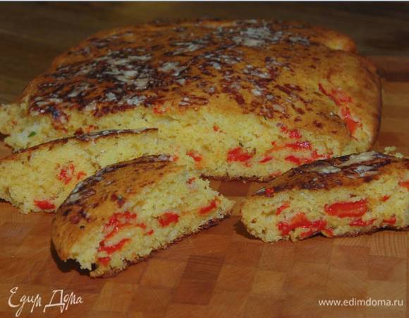 Домашний хлеб на кефире с запеченным перцем и медом Домашний хлеб на кефире с запеченным перцем и медом