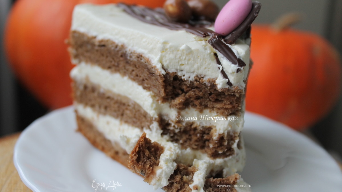 Торт «Карамельно-шоколадная тыковка»