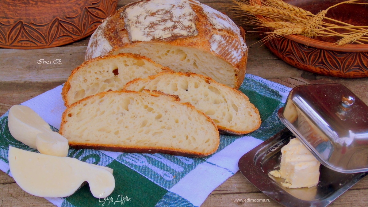 Хлеб с оливковым маслом на закваске