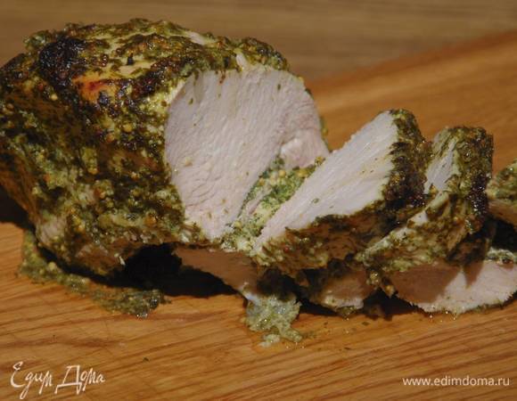 Грудка индейки в зеленом маринаде Грудка индейки в зеленом маринаде