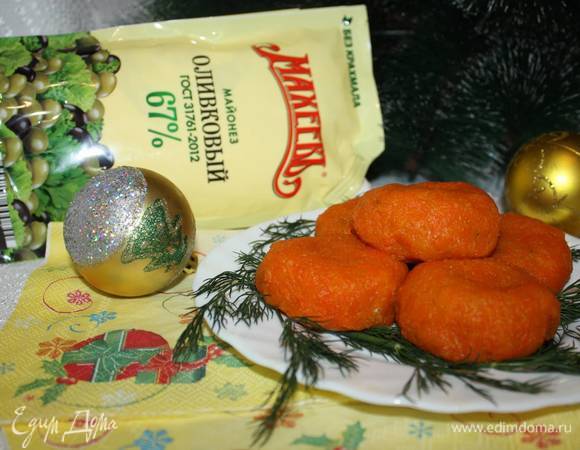 Новогодняя закуска «Мандаринки» Новогодняя закуска «Мандаринки»