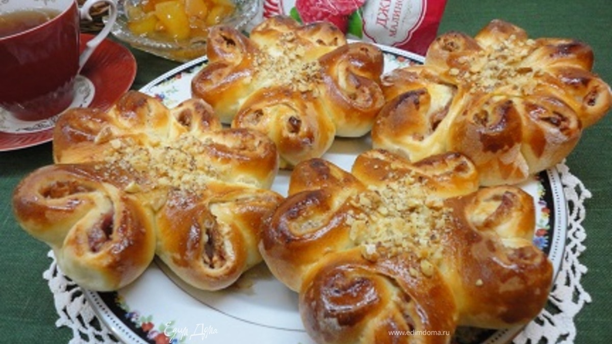 Булочки-цветочки