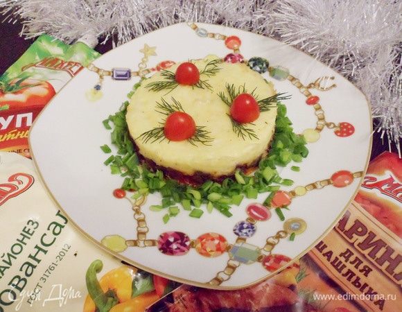 Говядина под картофельным майонезом Говядина под картофельным майонезом