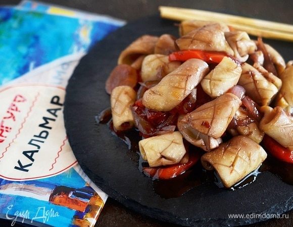 «Шишки» из кальмаров по-китайски «Шишки» из кальмаров по-китайски