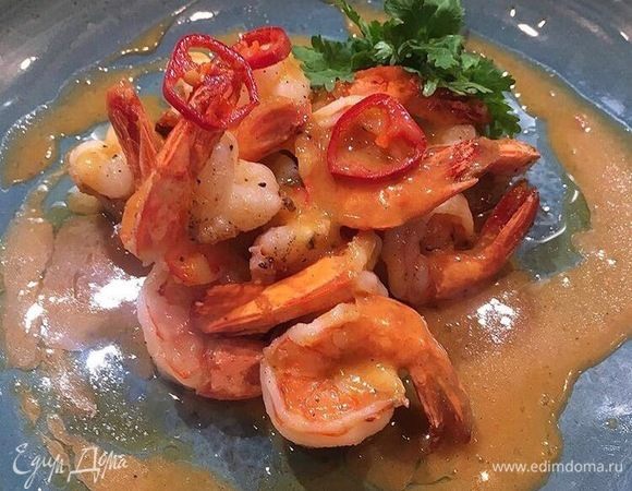 Креветки с соусом чили