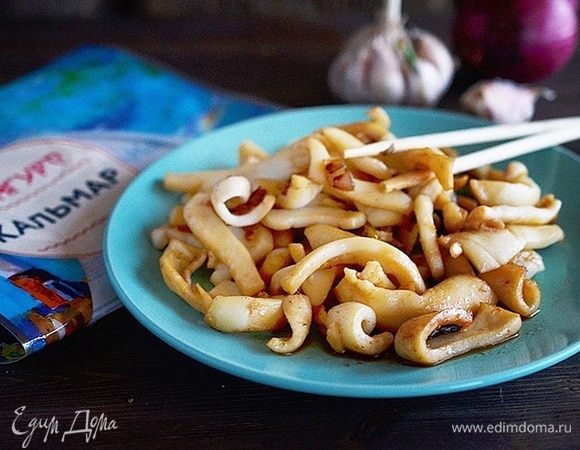 Кальмары по-китайски Кальмары по-китайски