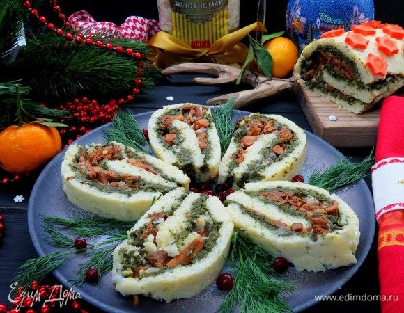 Рисовый рулет с лисичками Рисовый рулет с лисичками