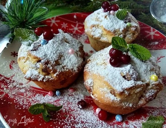 Ароматные новогодние маффины Ароматные новогодние маффины