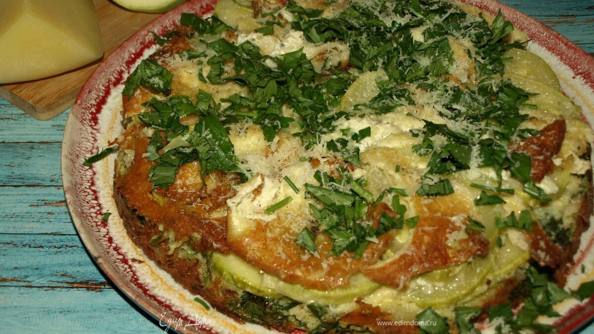 Итальянский пирог с кабачками