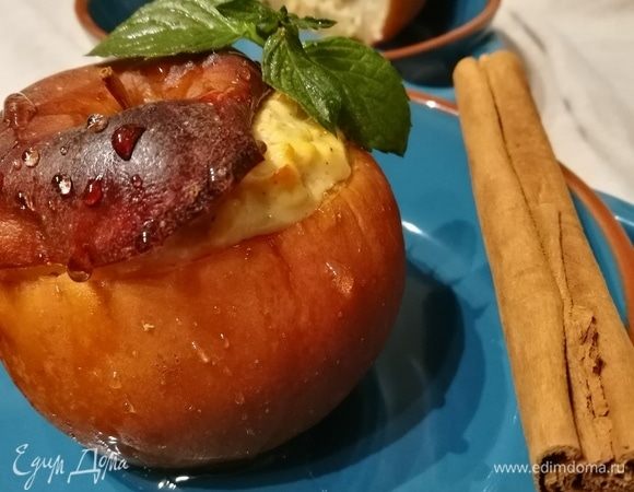 Чизкейк в яблоке 