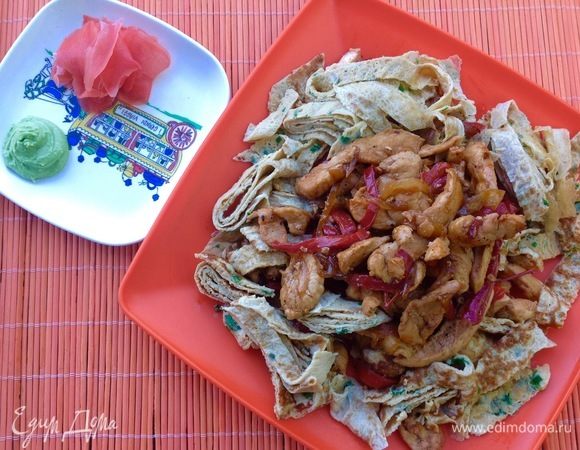 Японский омлет с курицей Японский омлет с курицей