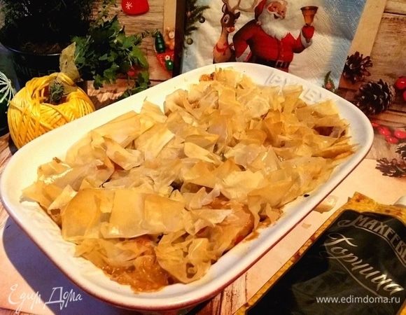 Пастуший пирог с корочкой из слоеного теста Пастуший пирог с корочкой из слоеного теста