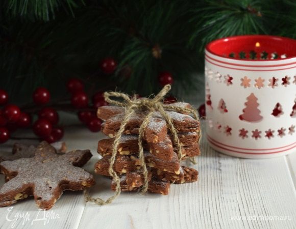 Шоколадное печенье с орехами Шоколадное печенье с орехами