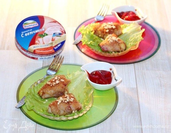 Сырная закуска с орехами и беконом Сырная закуска с орехами и беконом