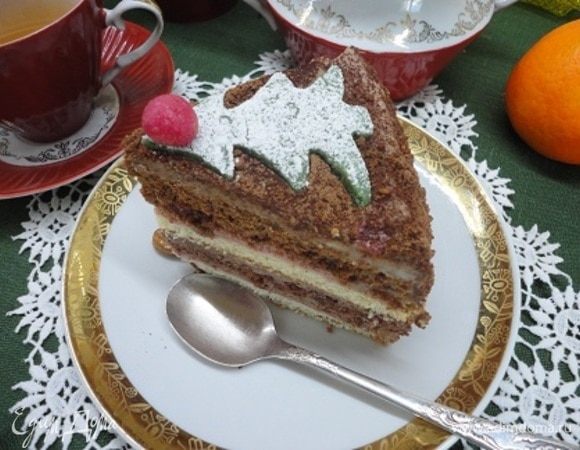 Миндально-шоколадный торт