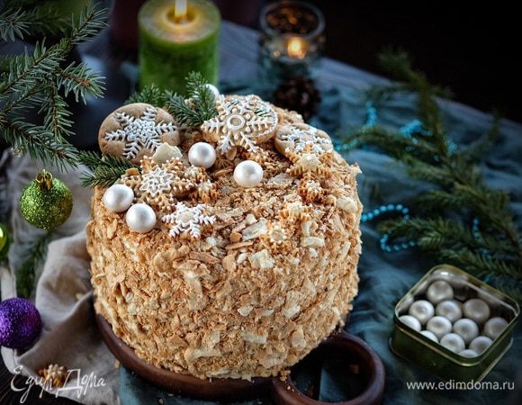 «Наполеон» с заварным карамельным кремом