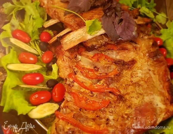 Ребрышки праздничные под горчично-медовым соусом 