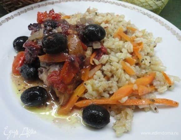 Курица в томатно-винном соусе Курица в томатно-винном соусе