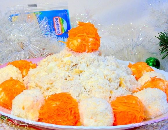 Салат «Шапка Снегурочки»