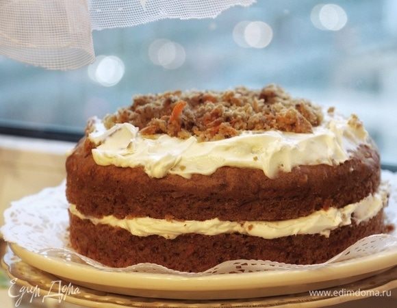Морковный пирог с корицей и имбирем Морковный пирог с корицей и имбирем