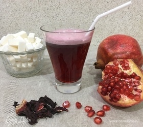 Рубиновый напиток «Здоровье» с гранатовым соком