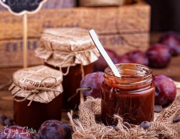 Сливовый джем-соус с горьким шоколадом Сливовый джем-соус с горьким шоколадом